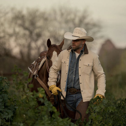 Corduroy Collar Shirt Jacket Tan - Stetson