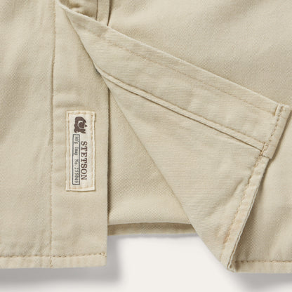 Corduroy Collar Shirt Jacket Tan - Stetson