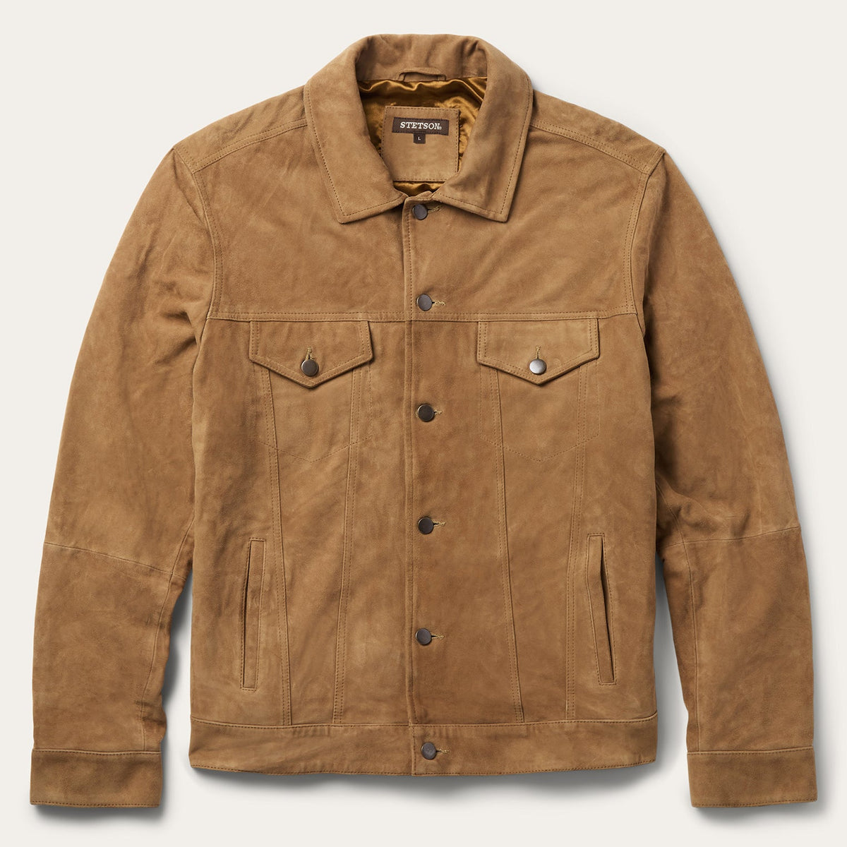 Suede Trucker Jacket Brown - Stetson