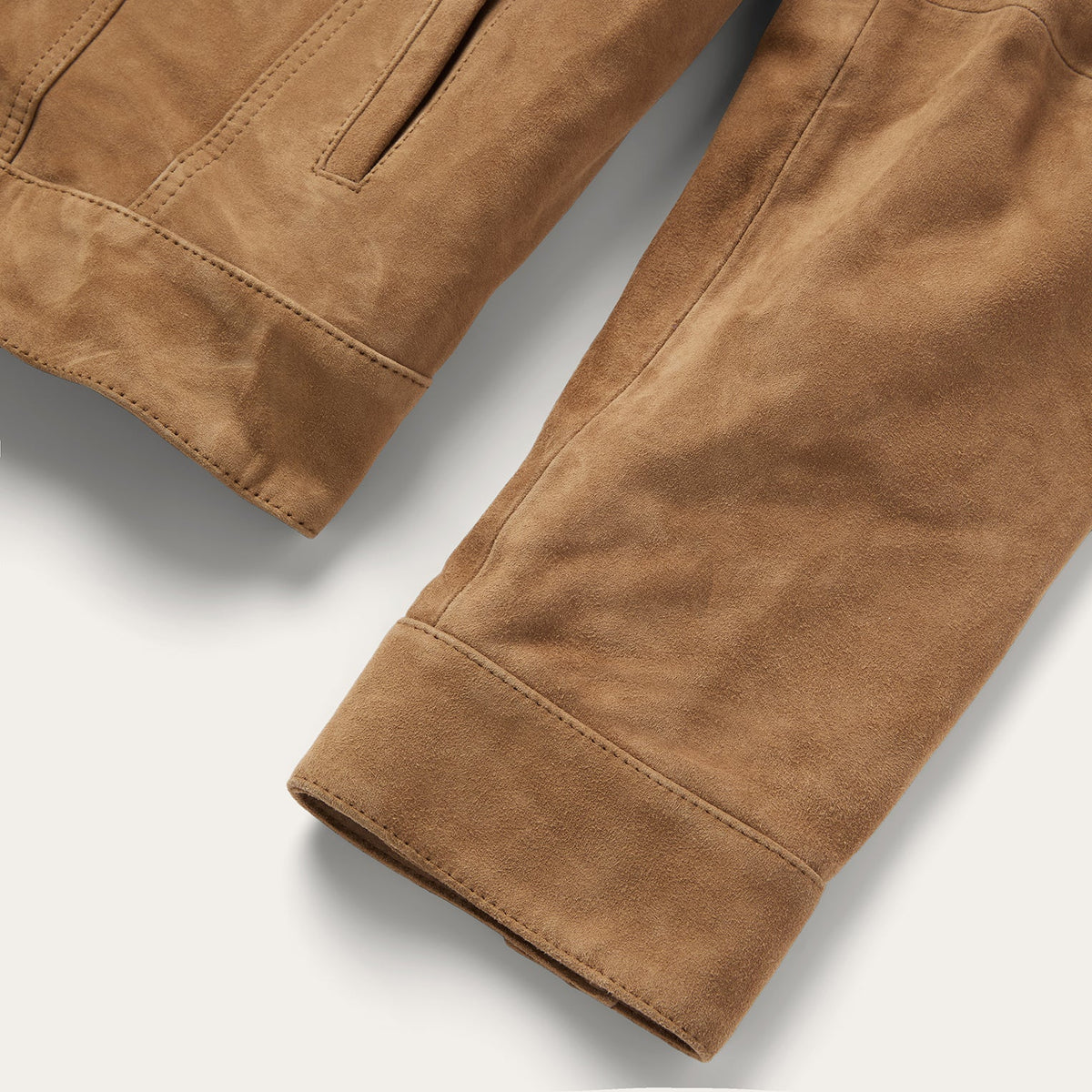 Suede Trucker Jacket Brown - Stetson