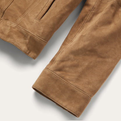 Suede Trucker Jacket Brown - Stetson