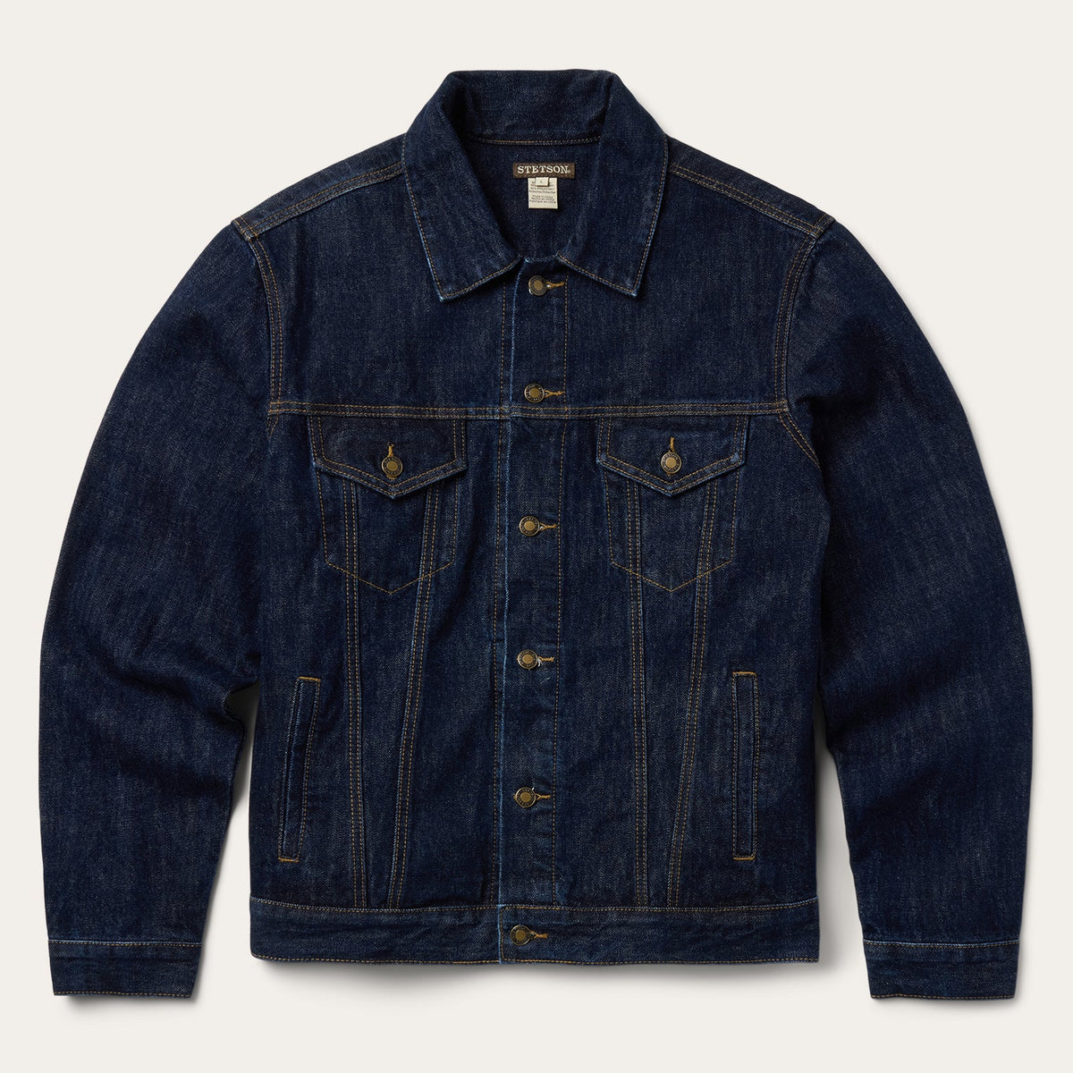Raw Denim Trucker Jacket Blue - Stetson