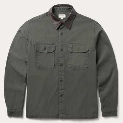 Stretch Canvas Jacket Green - Stetson