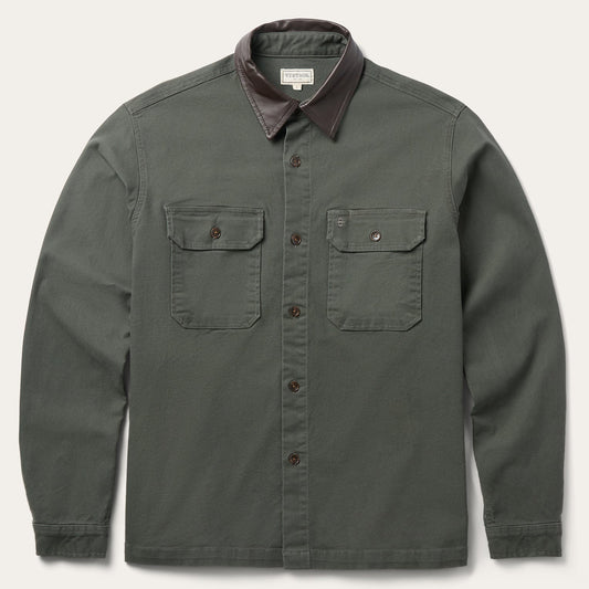 Stretch Canvas Jacket Green - Stetson