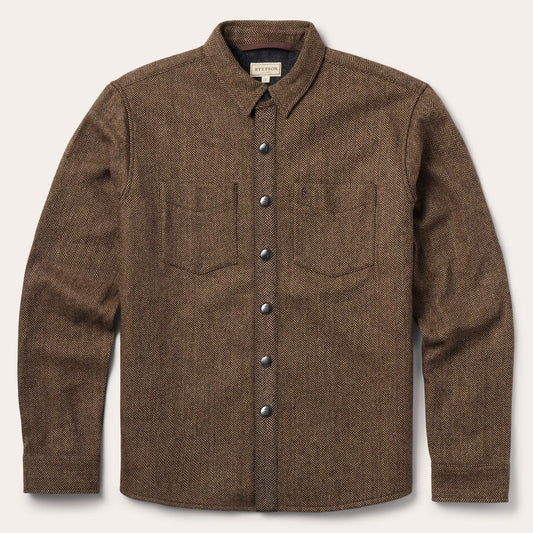 Herringbone Shirt Jacket Brown - Stetson