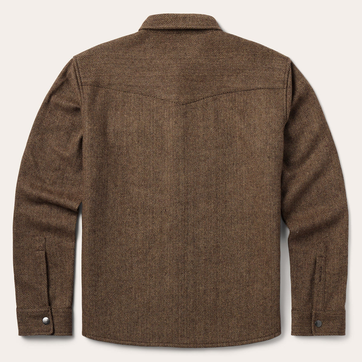 Herringbone Shirt Jacket Brown - Stetson