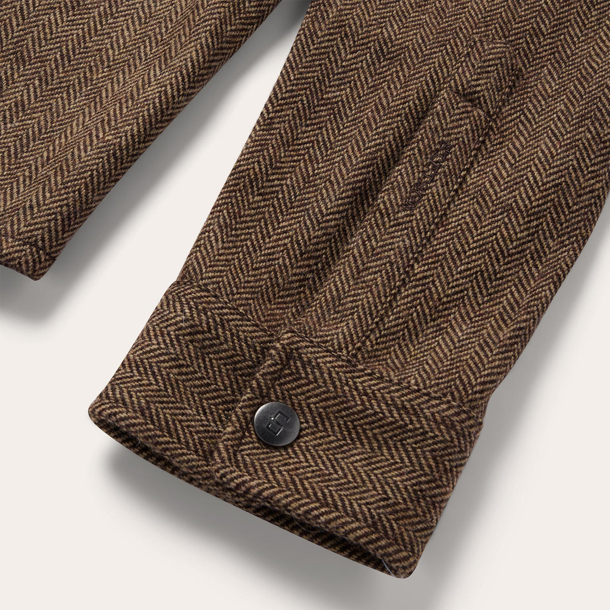 Herringbone Shirt Jacket Brown - Stetson