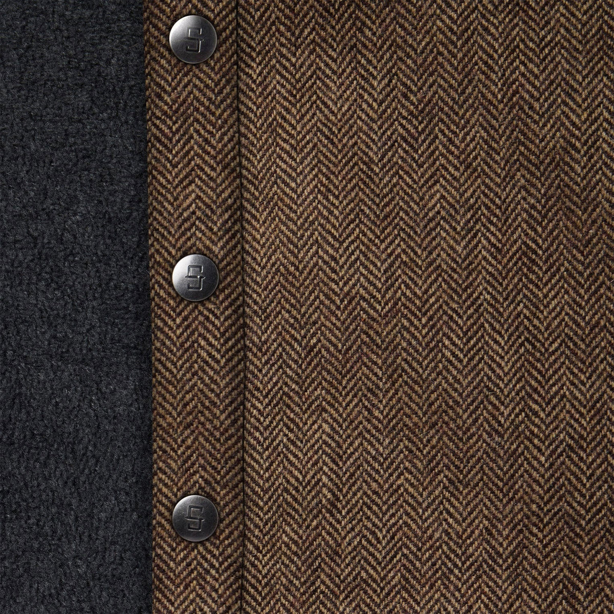 Herringbone Shirt Jacket Brown - Stetson