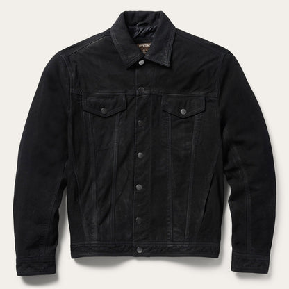 Leather Jean Jacket Black - Stetson