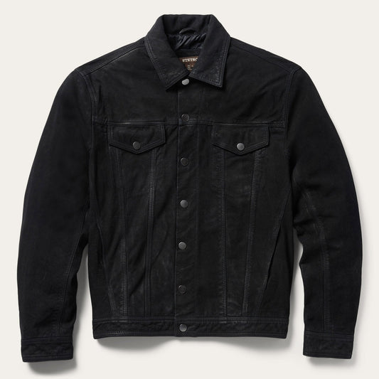 Leather Jean Jacket Black - Stetson