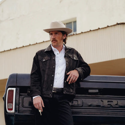 Leather Jean Jacket Black - Stetson