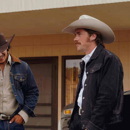 Leather Jean Jacket Black - Stetson