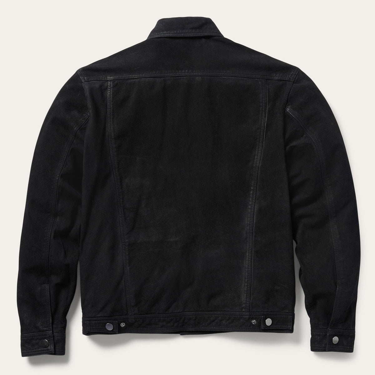 Leather Jean Jacket Black - Stetson