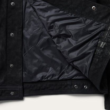 Leather Jean Jacket Black - Stetson