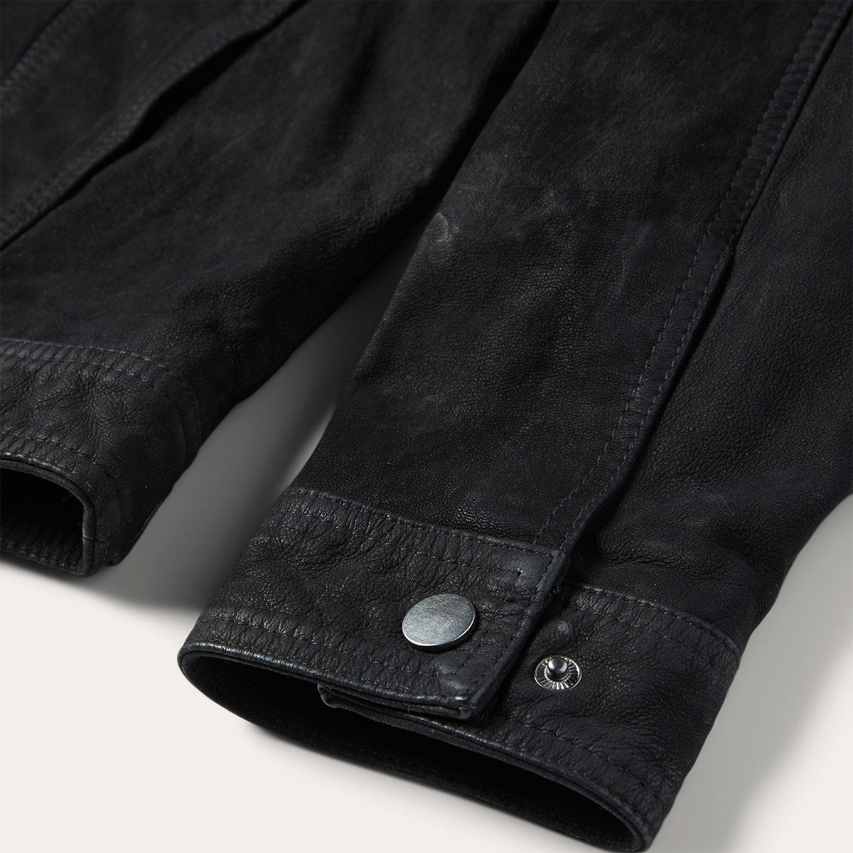 Leather Jean Jacket Black - Stetson