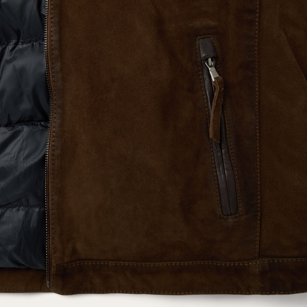 Suede Moto Jacket Brown - Stetson