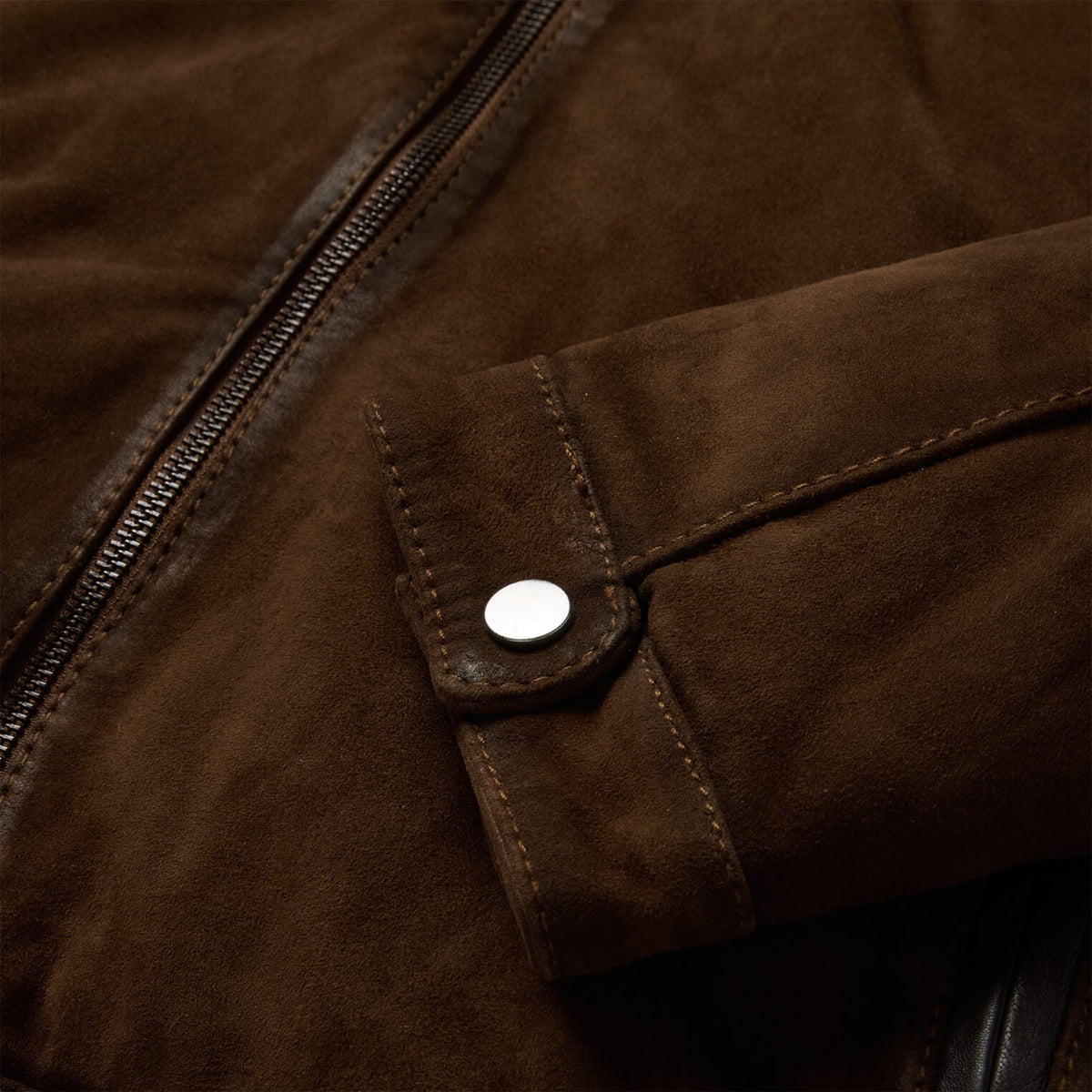 Suede Moto Jacket Brown - Stetson