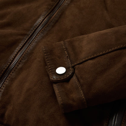 Suede Moto Jacket Brown - Stetson