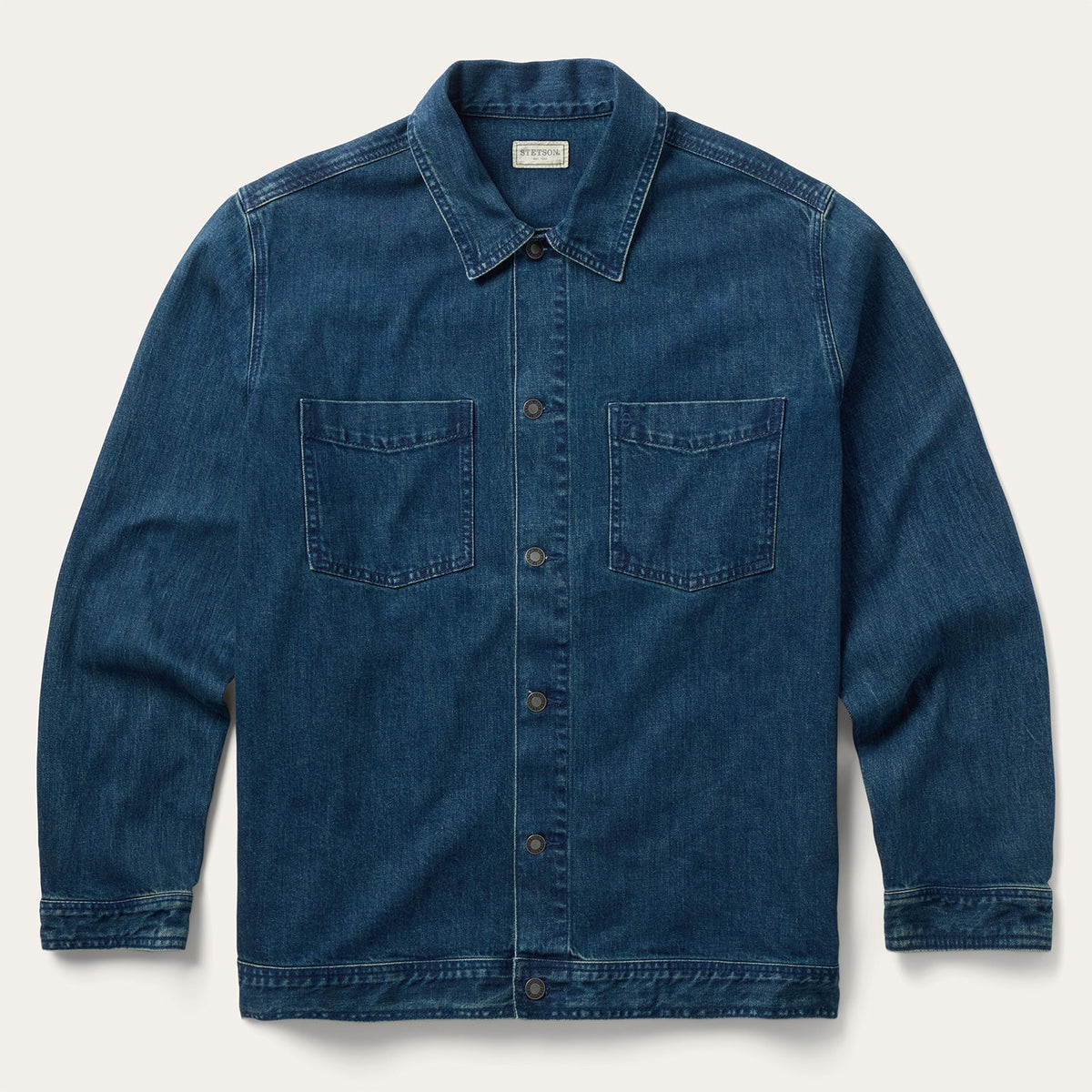 Stone Wash Denim Jacket Blue - Stetson