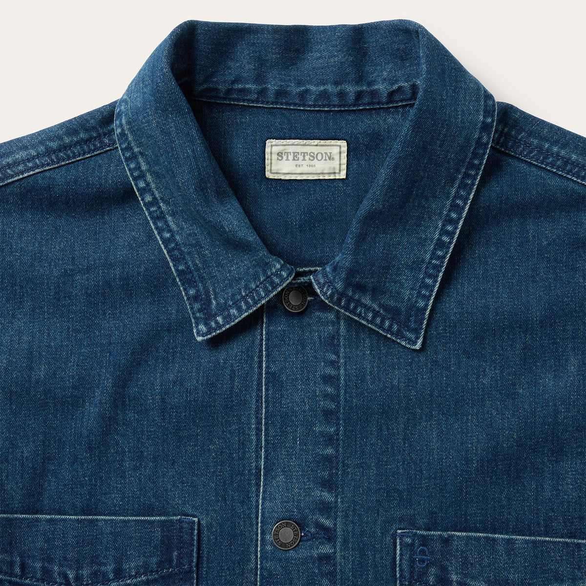 Stone Wash Denim Jacket Blue - Stetson