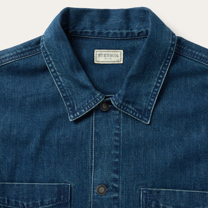 Stone Wash Denim Jacket Blue - Stetson