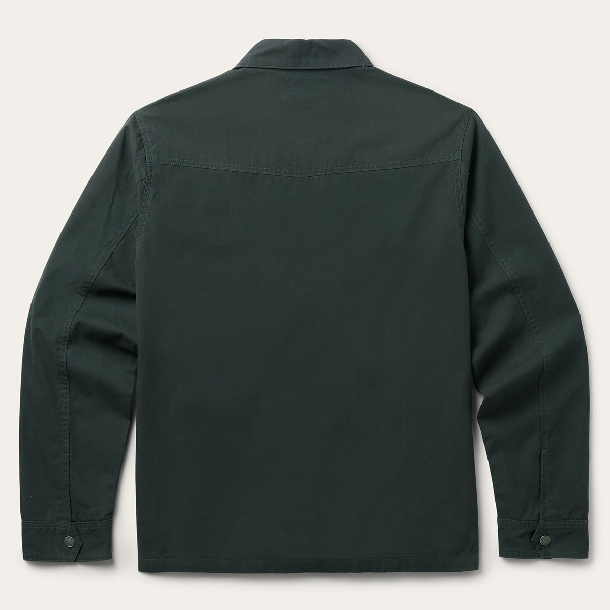 Waxed Canvas Shirt Jacket Green - Stetson