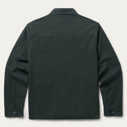 Waxed Canvas Shirt Jacket Green - Stetson