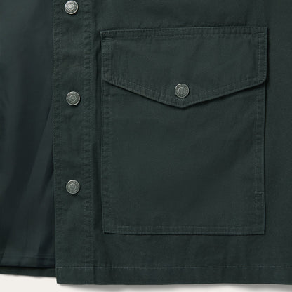 Waxed Canvas Shirt Jacket Green - Stetson