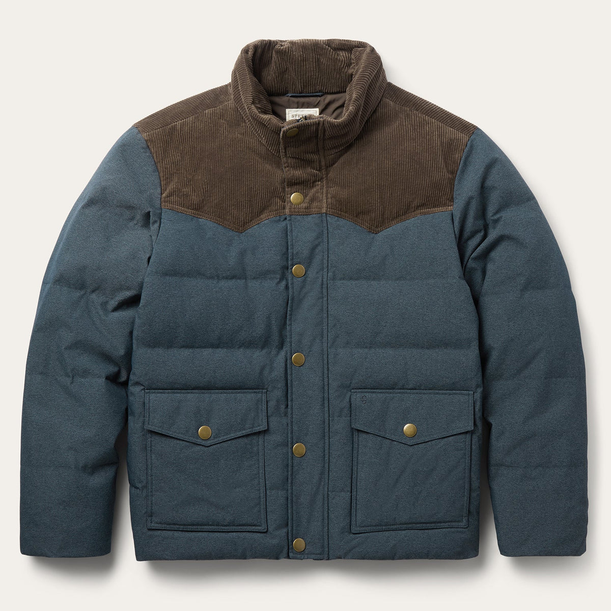 Western Down Fill Jacket Blue - Stetson
