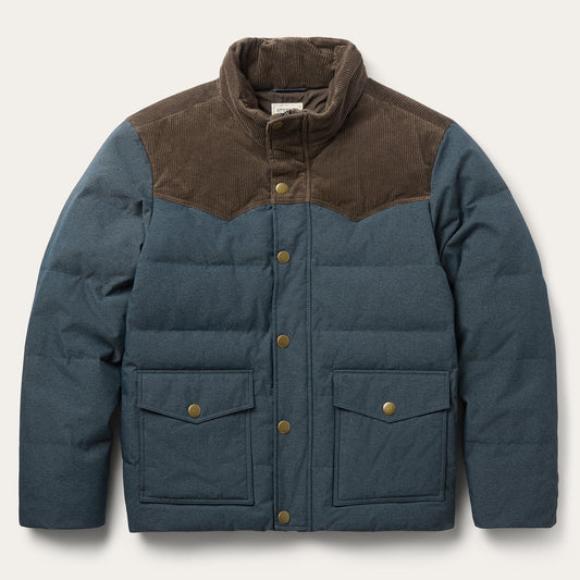 Western Down Fill Jacket Blue - Stetson