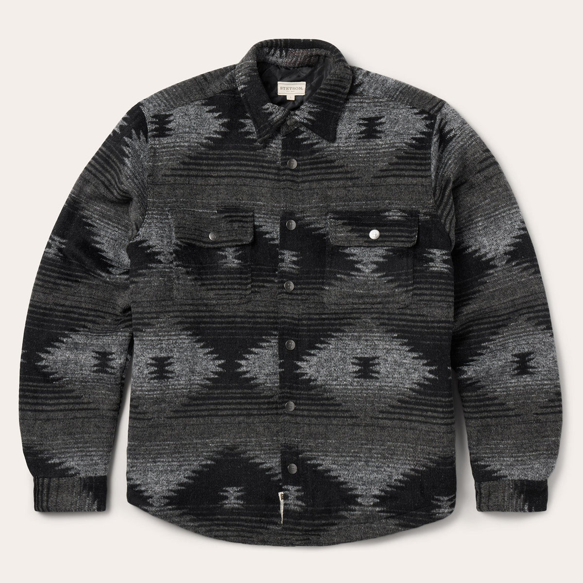Southwestern Flannel Jacket Black - Stetson