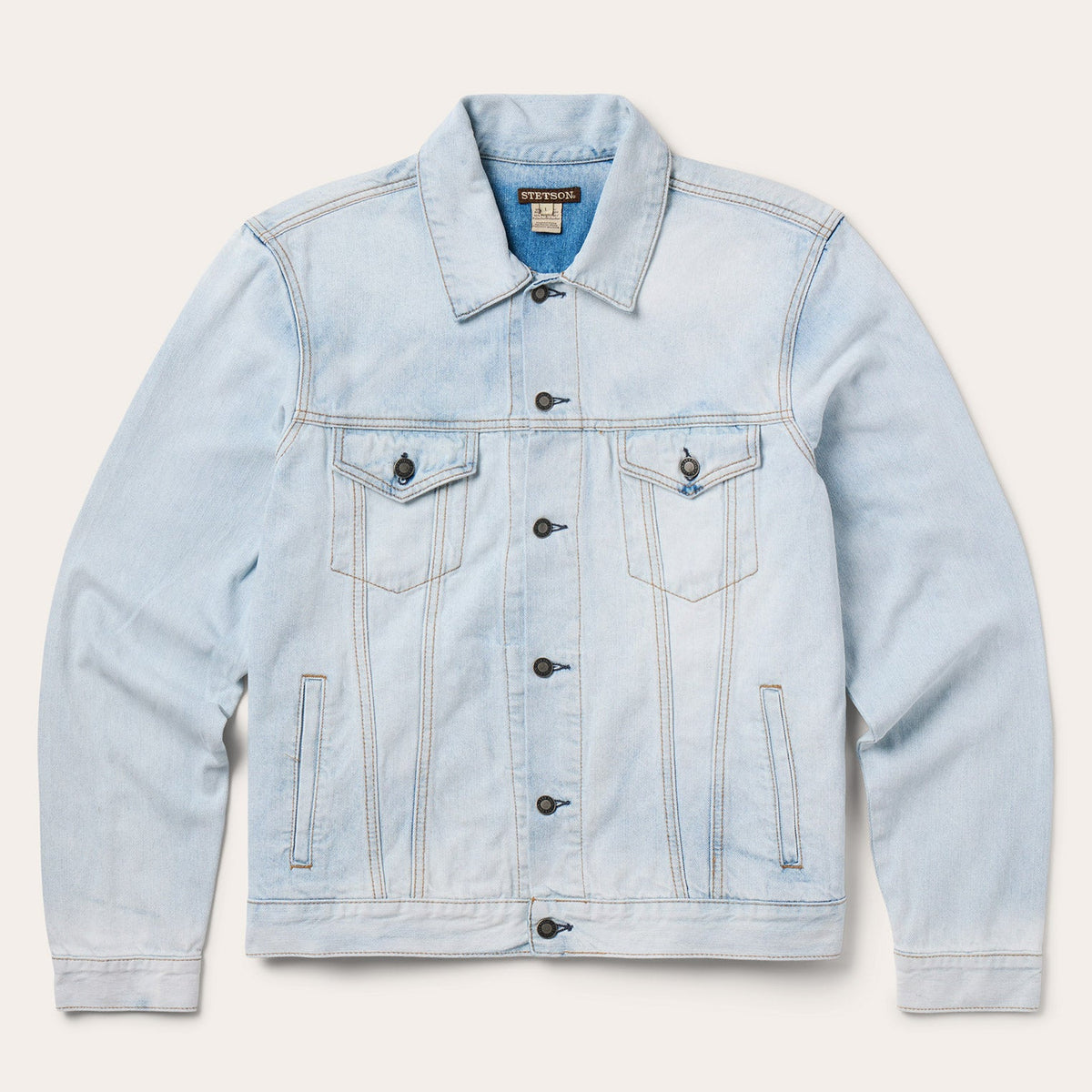 Light Denim Trucker Jacket Blue - Stetson