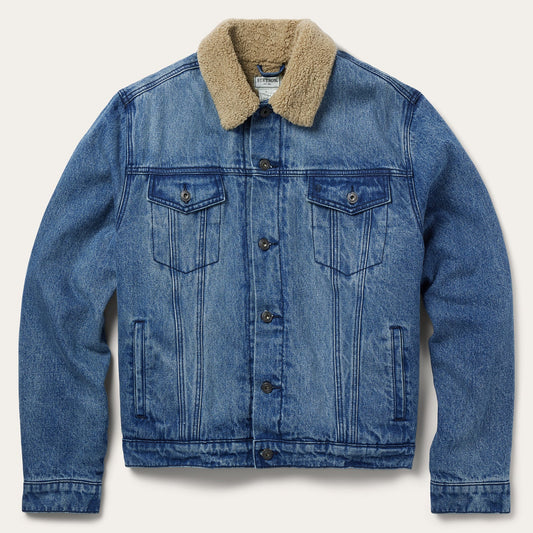 Denim Sherpa Jacket Blue - Stetson