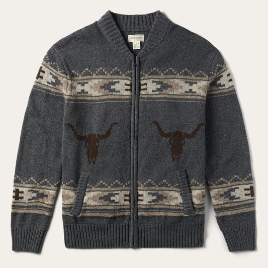 Longhorn Cardigan Grey - Stetson