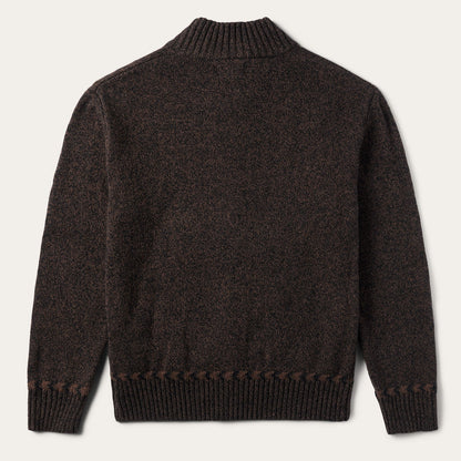 Vertical Aztec Cardigan Brown - Stetson