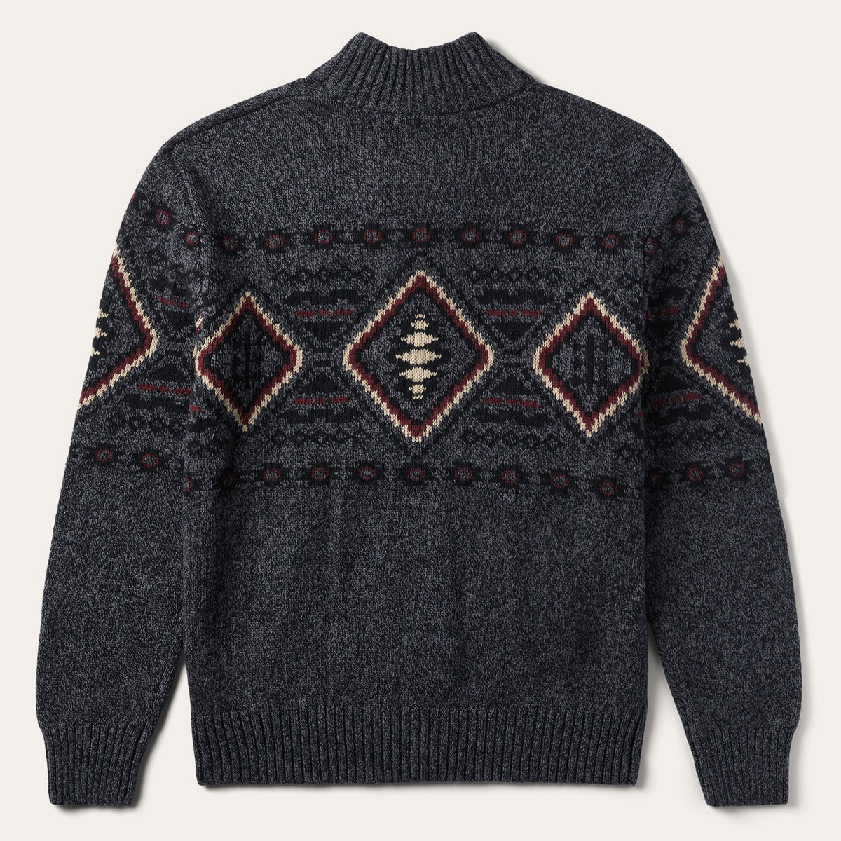 Horizontal Aztec Cardigan Grey - Stetson