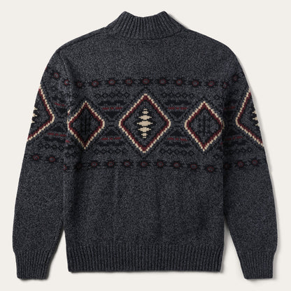 Horizontal Aztec Cardigan Grey - Stetson