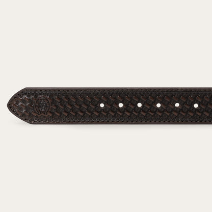 Tommy Bahama x Stetson Tooled Leather Belt Brown - Stetson