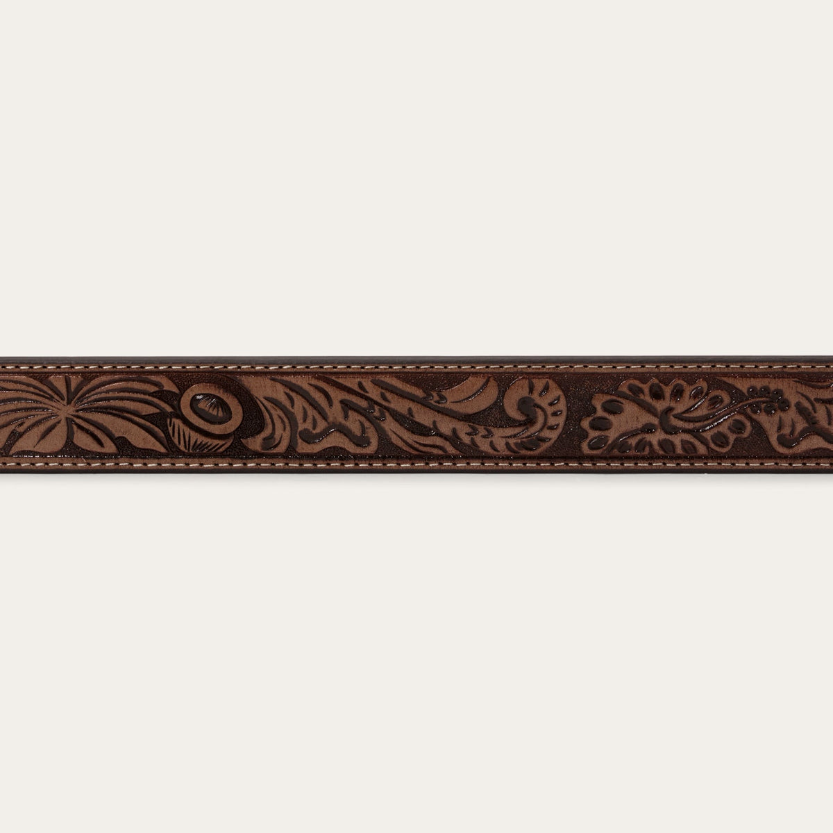 Tommy Bahama x Stetson Tooled Leather Belt Brown - Stetson