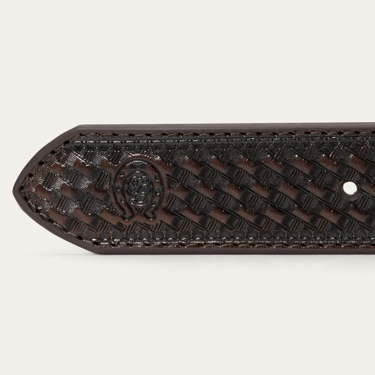 Tommy Bahama x Stetson Tooled Leather Belt Brown - Stetson