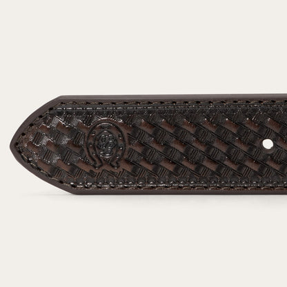 Tommy Bahama x Stetson Tooled Leather Belt Brown - Stetson