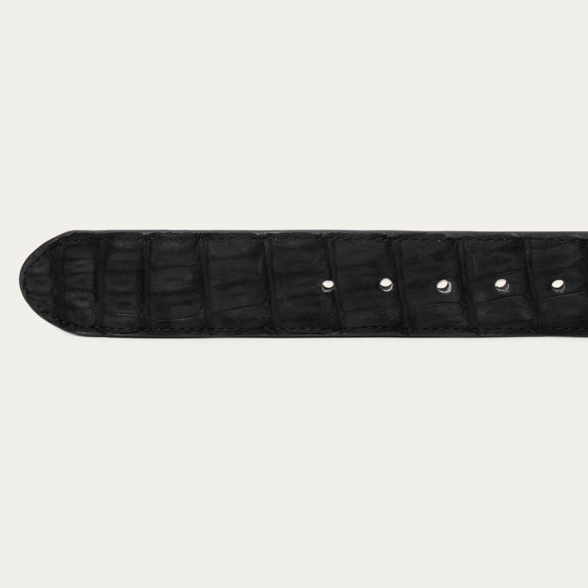 Matte Caiman Western Tab Belt Black - Stetson