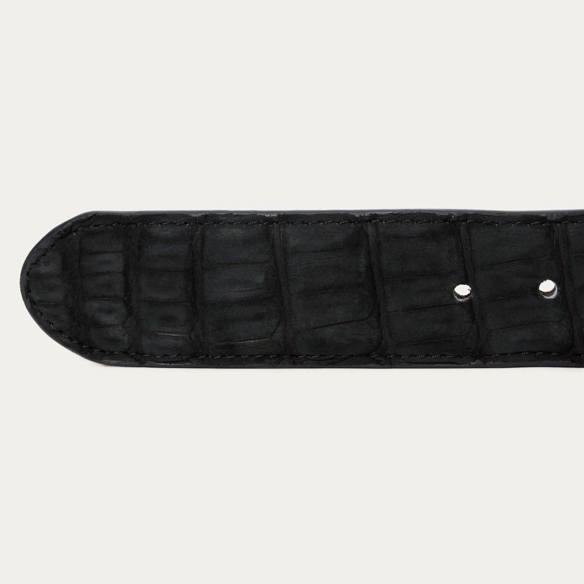 Matte Caiman Western Tab Belt Black - Stetson