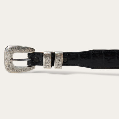Caiman Tapered Belt Black Classic - Stetson