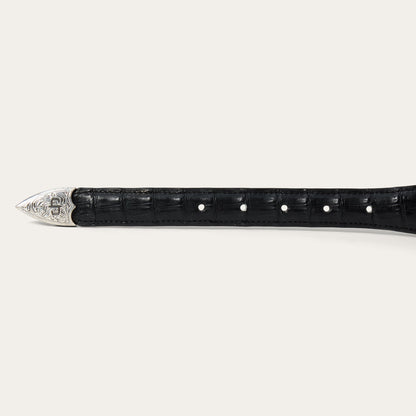 Caiman Tapered Belt Black Classic - Stetson