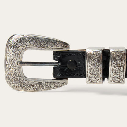 Caiman Tapered Belt Black Classic - Stetson