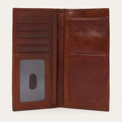 Basketweave Checkbook Brown - Stetson