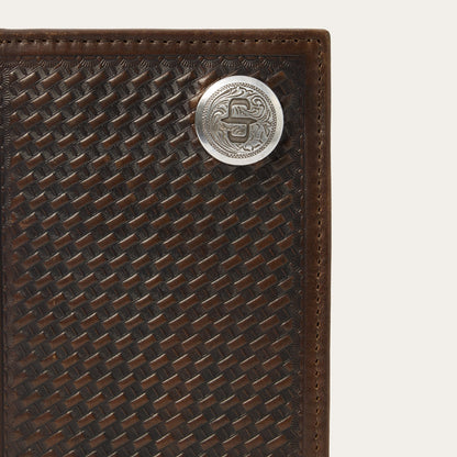 Basketweave Checkbook Brown - Stetson