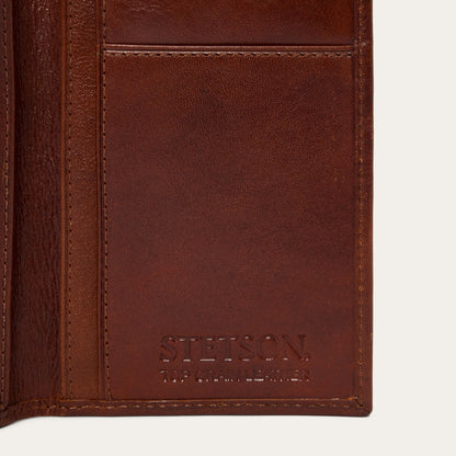 Basketweave Checkbook Brown - Stetson