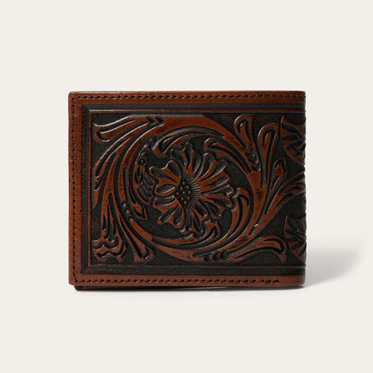Tooled Bi-Fold Wallet Brown - Stetson